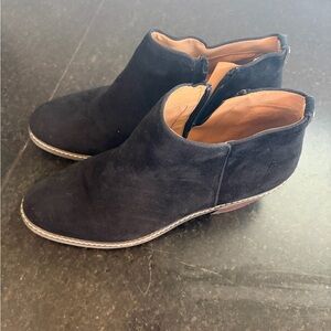 Sam Edelman Pryce Black Suede Ankle Booties Sz 8.5
